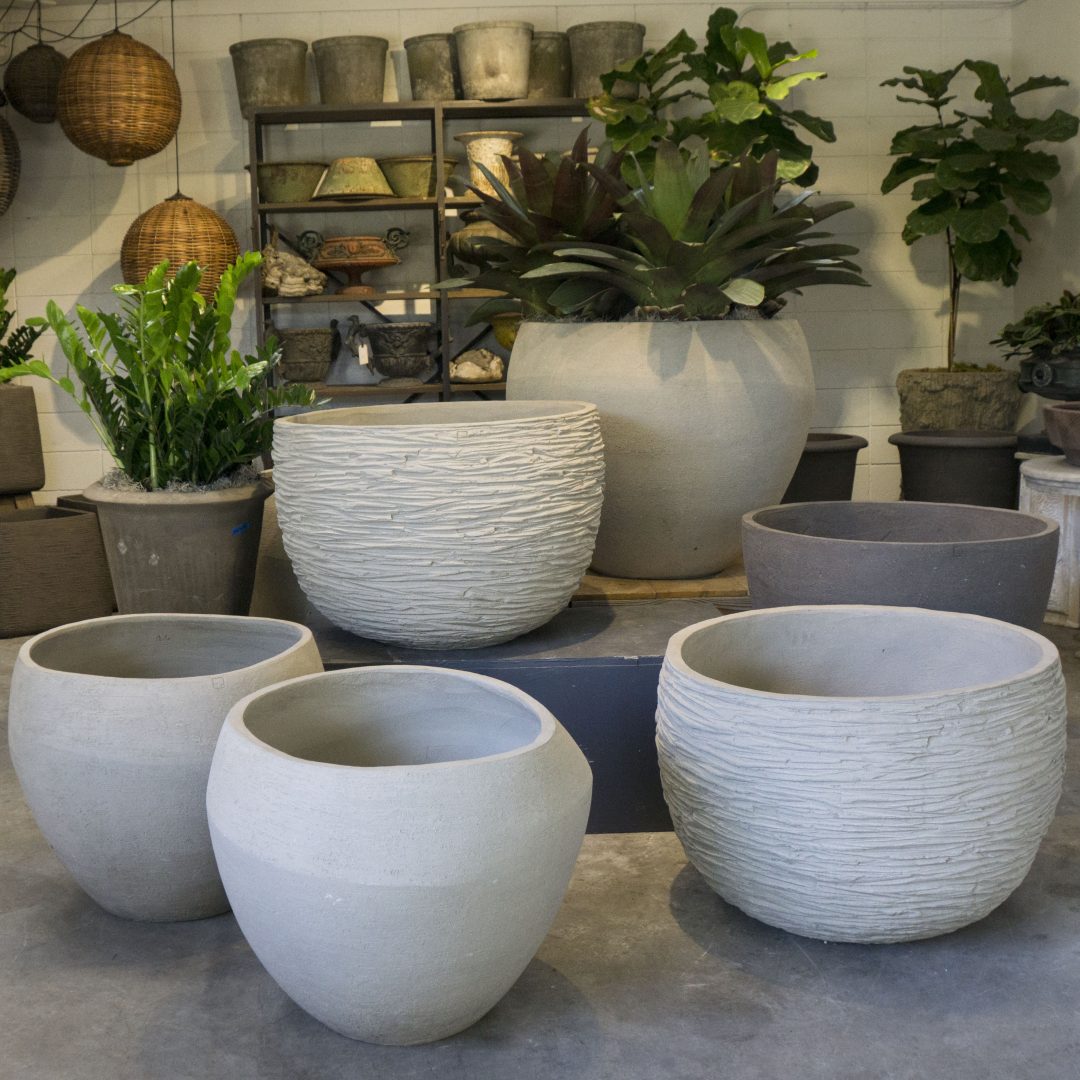 Large Modern Clay Planter Inner Gardens