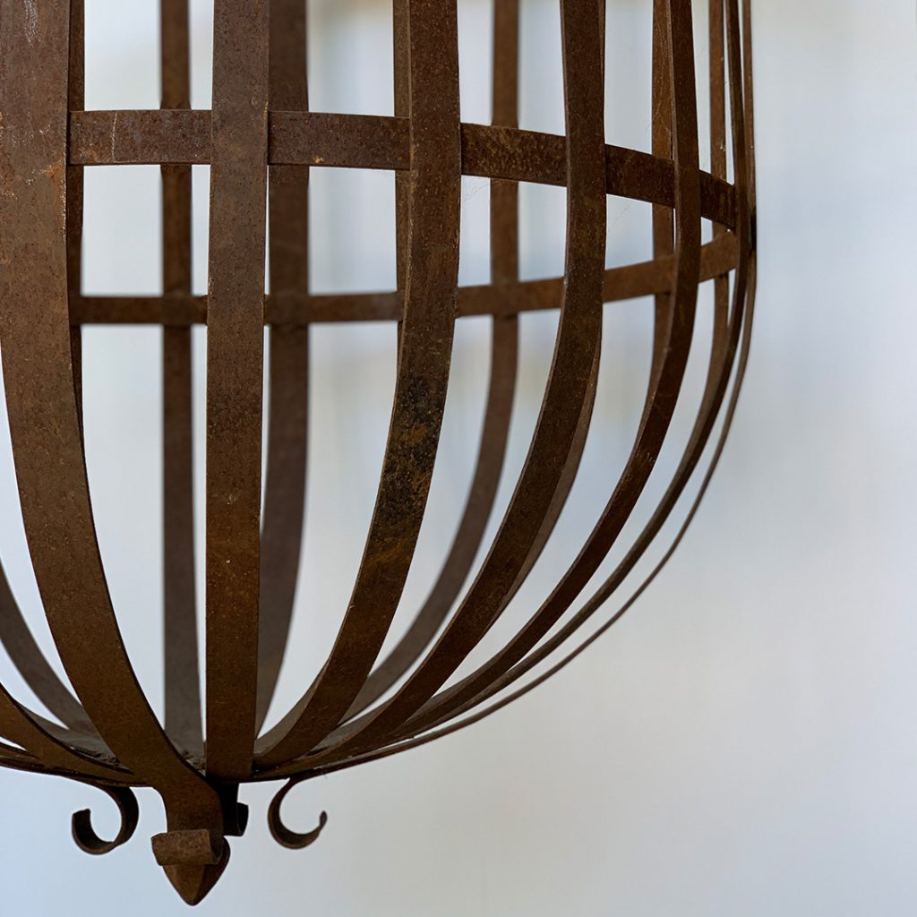 Rare Vintage Cast Iron Fire Braziers, French Inner Gardens