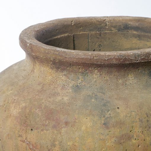 Antique French garden outdoor planter pot, top