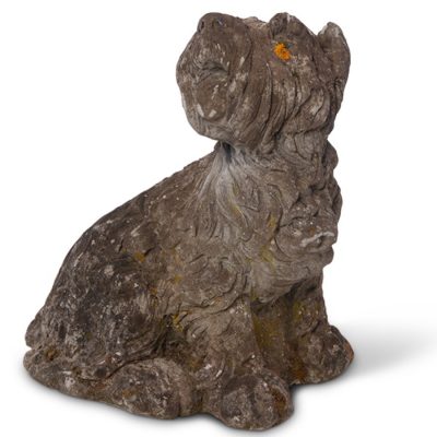 Vintage dog statue for the garden