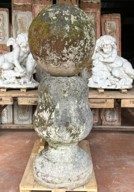 Italian 17th century Stone Sphere with base