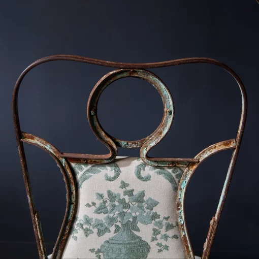 Closeup of French vintage dining chair