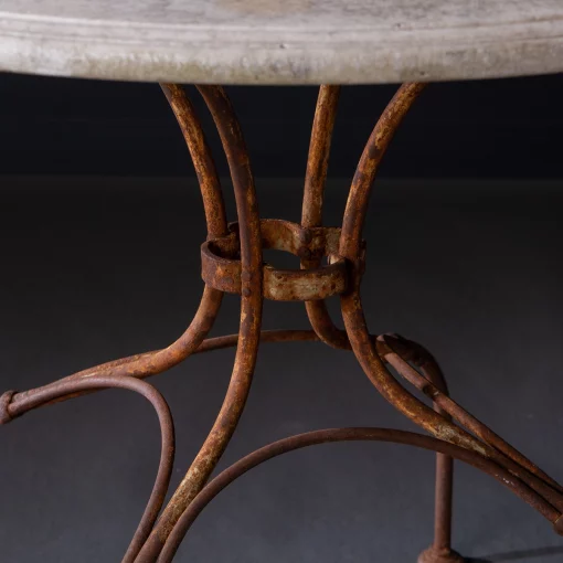 Mid-base of vintage 1920 stone table from France