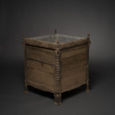 Antique Cast iron Wood and Zinc Orangerie Planters