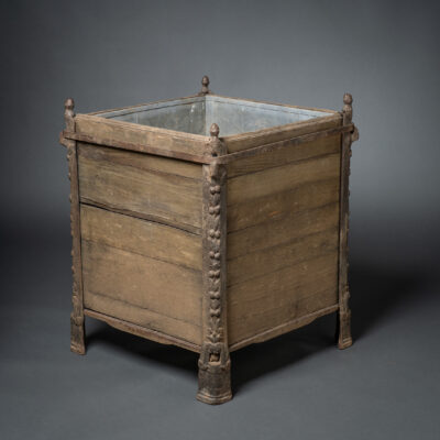 Antique Cast iron Wood and Zinc Orangerie Planters