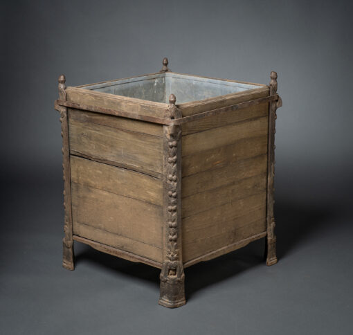Antique Cast iron Wood and Zinc Orangerie Planters