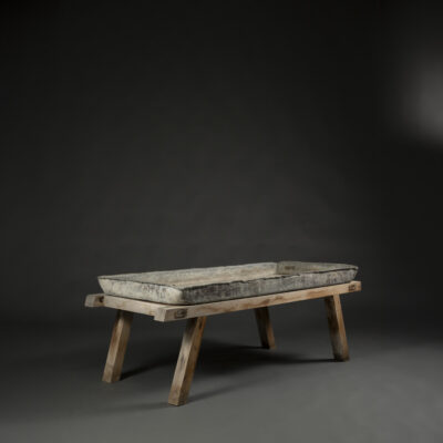 Wooden Table with Zinc Top