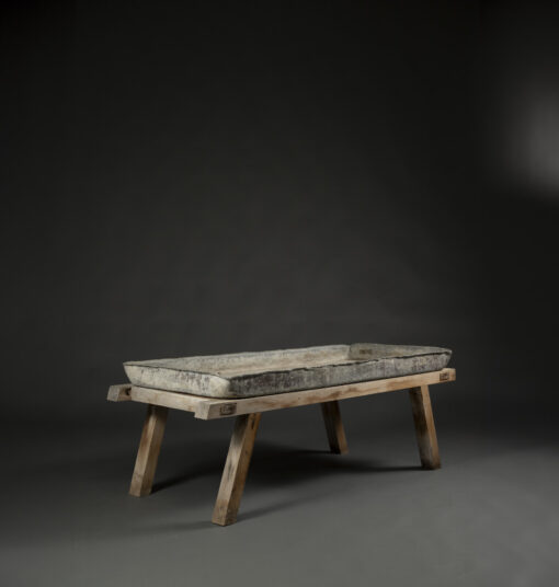 Wooden Table with Zinc Top