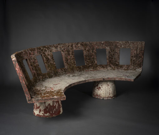 Antique Four-Piece French Granite Bench
