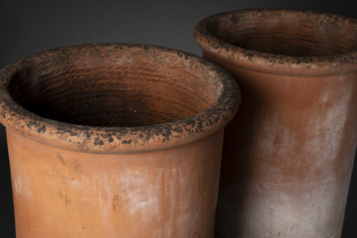 Antique Italian Terra Cotta Cylindrical Planter - Image 3