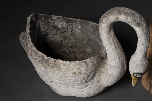 French Cast Concrete Swans - Image 4