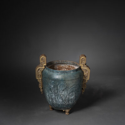 Enameled Cast Iron Urn Fonte De Rouen Napoleon III